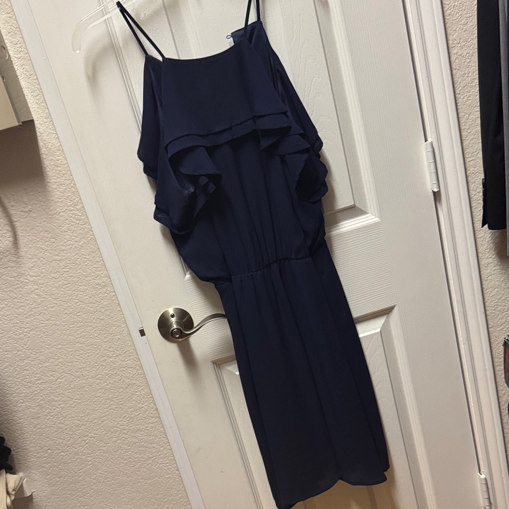 Maurices Navy Ruffle Mini Dress